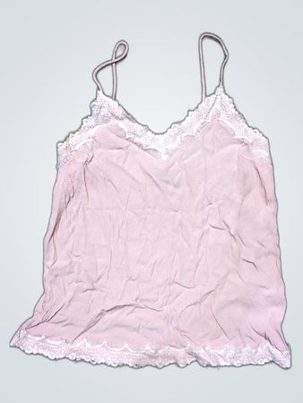 Pink Lace Trim Camisole