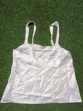 White Satin Cami Top