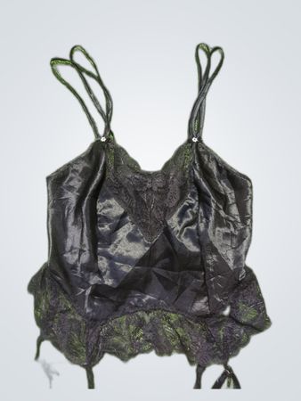 Black Lace Trim Camisole Top