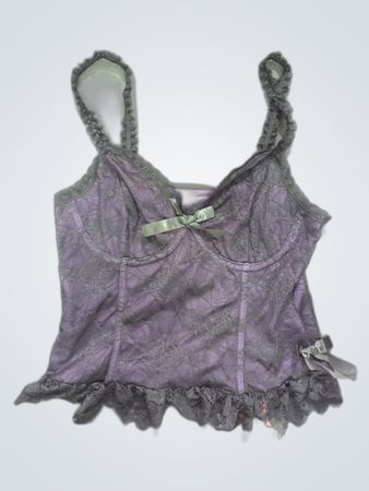 ROMWE Purple Lace Bustier