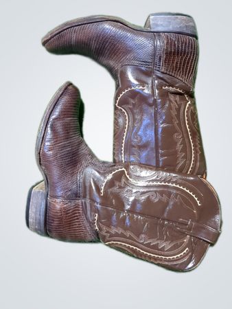 Brown Leather Cowboy Boots