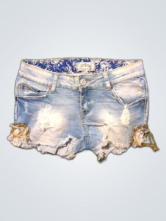 Simply Chic Distressed Denim Shorts
