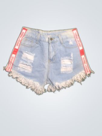 Distressed Denim Shorts