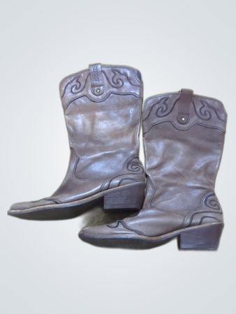 Brown Leather Cowboy Boots