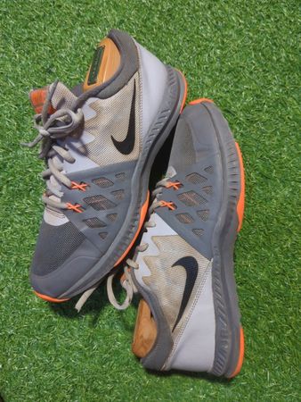 Nike Grey Mesh Lace-Up Sneakers