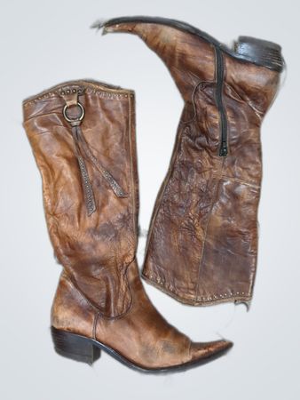 Brown Leather Cowboy Boots