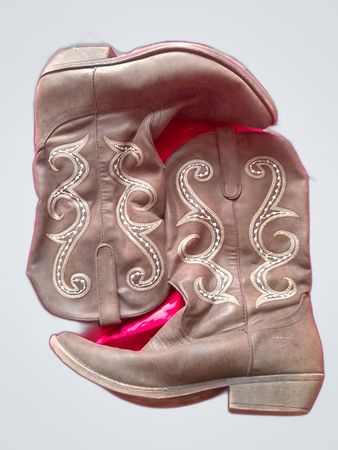 Brown Cowboy Boots Size 10M