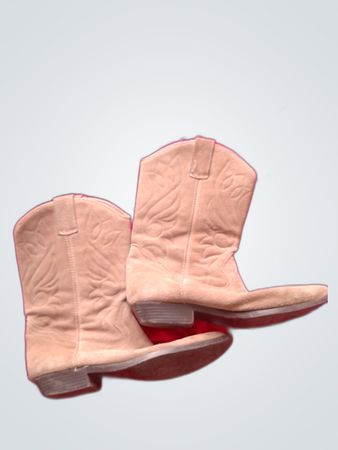 Unbranded Tan Suede Cowboy Boots