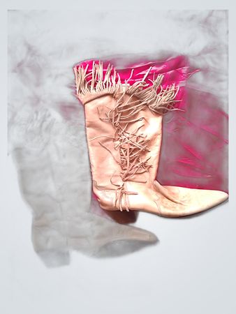 Tan Fringe Cowboy Boots