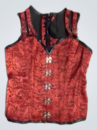 Red Satin Vest