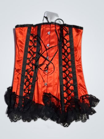 Orange and Black Corset
