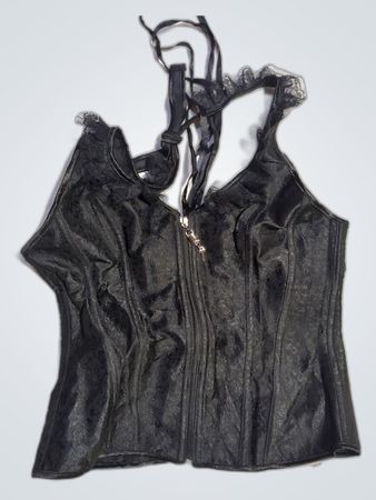Black Lace Corset Top