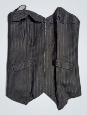 Black Pinstripe Corset