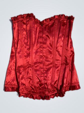 Secreto Lace-Up Satin Corset