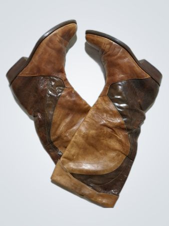 Brown Leather Knee-High Boots