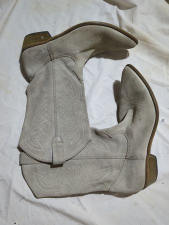Unbranded Grey Suede Cowboy Boots