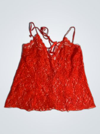 Red Lace Top