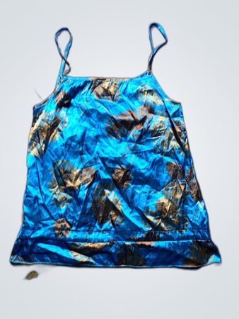 Blue Tie-Dye Tank Top
