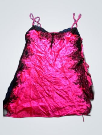 La Senza Pink Satin Lace Camisole