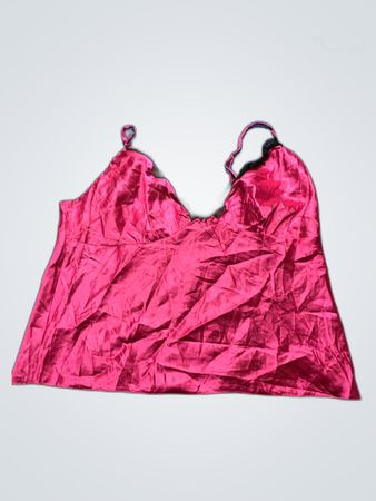 Pink Satin Cami Top