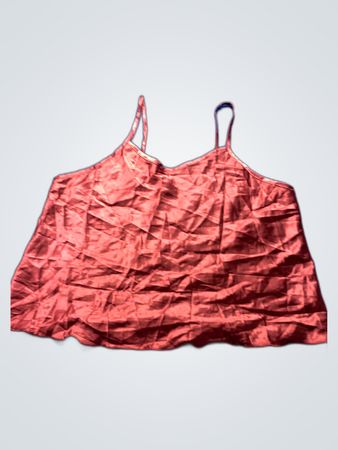 Red Satin Camisole Top