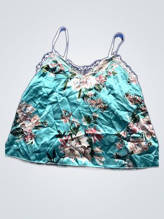 Lace Trim Floral Camisole Top