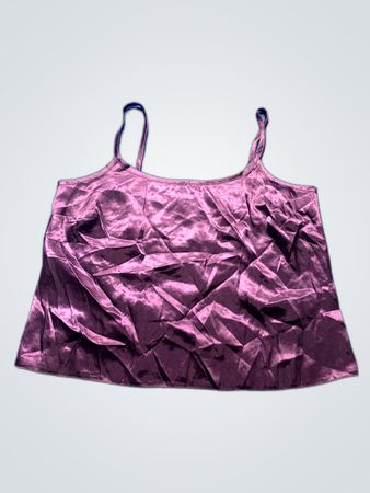 B.H. Purple Satin Cami Top