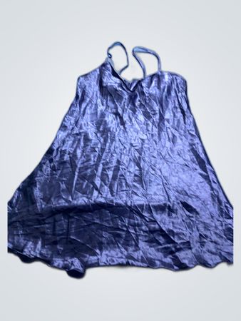 Blue Silk Dress