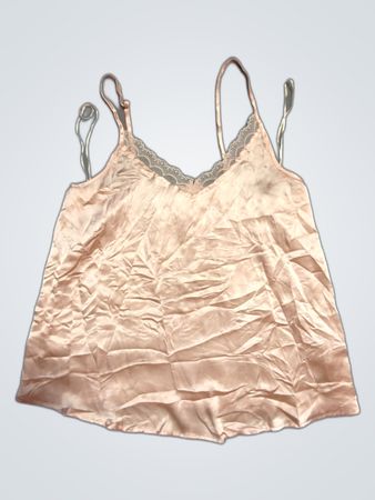 Unbranded Lace Trim Satin Camisole Top