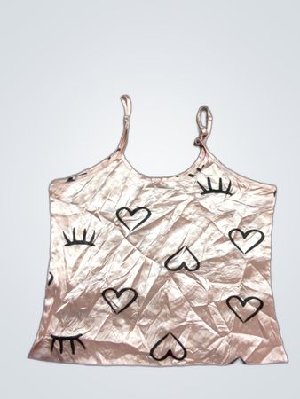 Pink Heart Pattern Cami