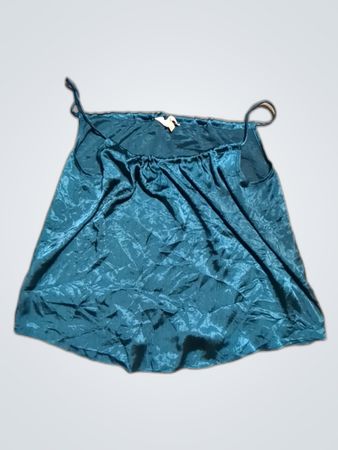 APRIOT Teal Satin Cami Top