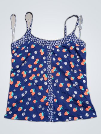 H&M Printed Strawberry Camisole Top