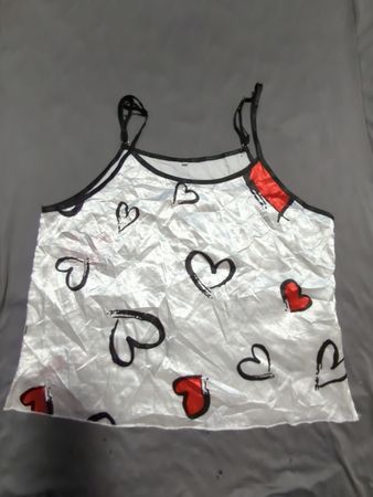 Printed Heart Camisole Top
