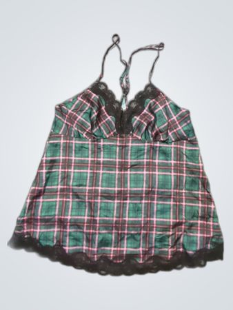 Next Printed Plaid Camisole