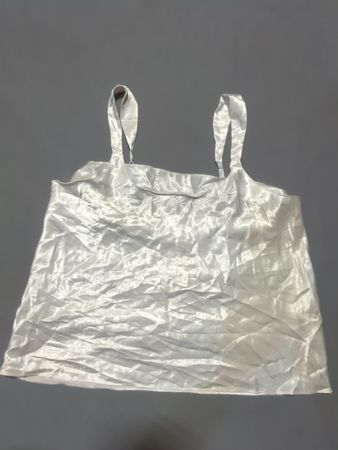 White Satin Cami Top