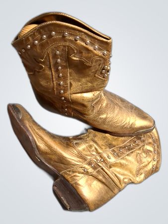 Golden Cowboy Boots