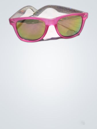 Unbranded Pink Glitter Wayfarer Sunglasses