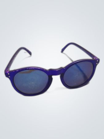 Purple Round Frame Sunglasses