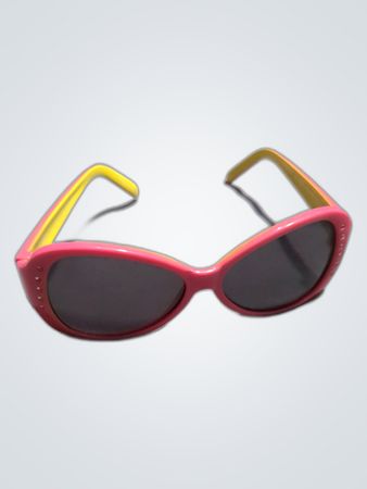 Pink and Yellow Cat Eye Sunglasses