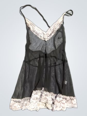 Unbranded Black Lace Slip Dress