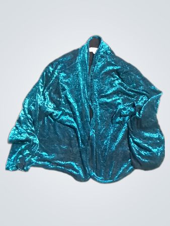 Teal Velvet Cardigan