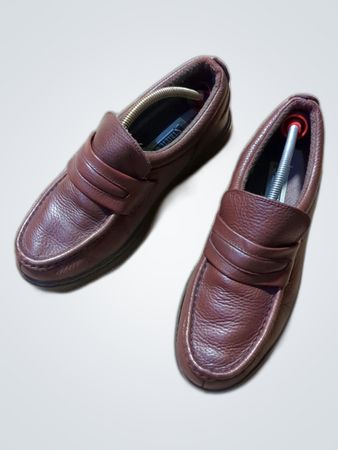 Clarks Brown Leather Loafers