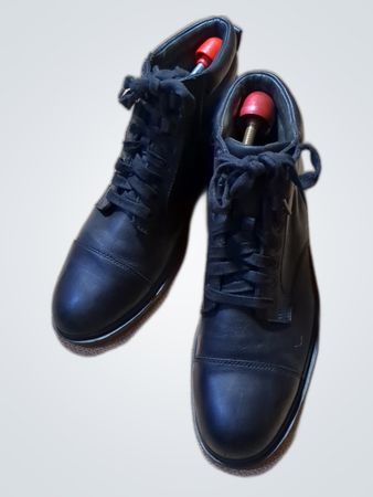 Sebago Black Leather Lace-up Boots