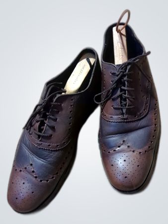 Brown Leather Brogue Shoes