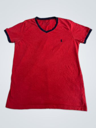 Ralph Lauren Red V-Neck T-Shirt