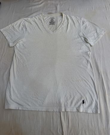 Polo Ralph Lauren White V-Neck T-Shirt