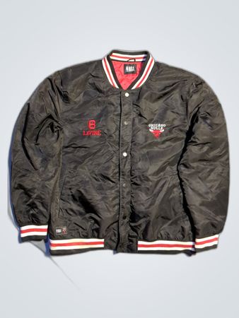 Chicago Bulls Black Bomber Jacket