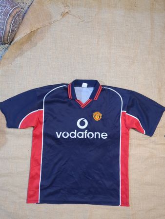 Manchester United Vodafone Navy Polo Jersey