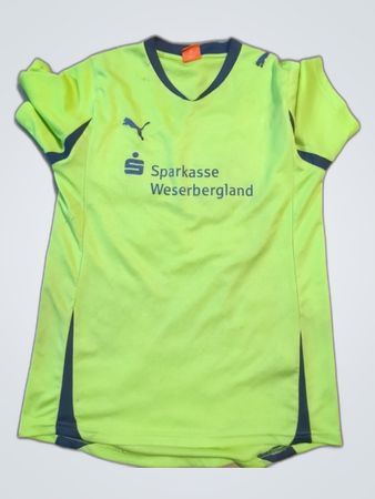 Puma Tus Hess. Oldendorff V-Neck Soccer Jersey Green