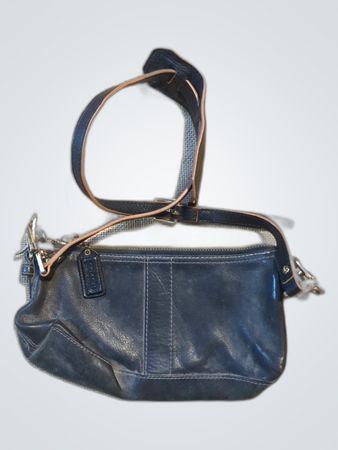 Coach Black Leather Crossbody Bag